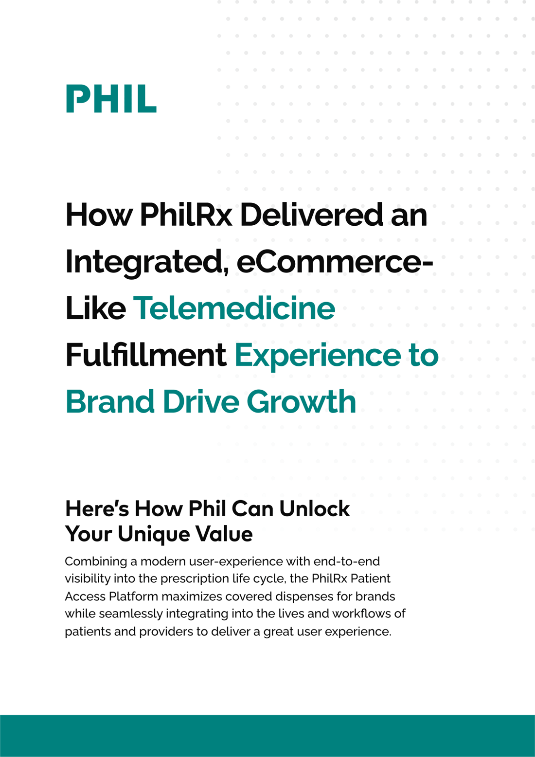 Phil Inc - Telemedicine Case Study - 2023-1 Phil Inc - Telemedicine Case Study - 2023-1